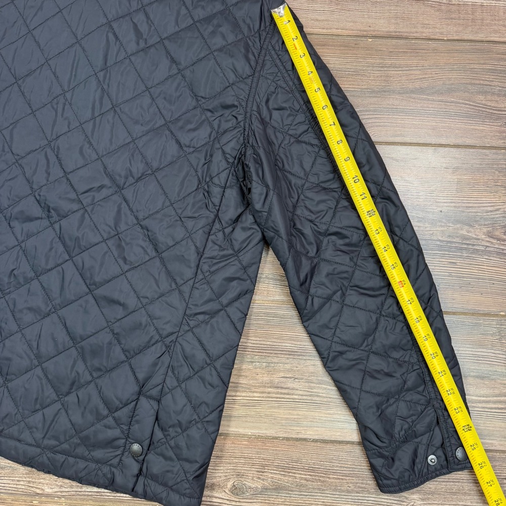 Barbour Mens Size Large Airedale D685 Quilted Jacket Black Corduroy Collar - Picture 9 of 12